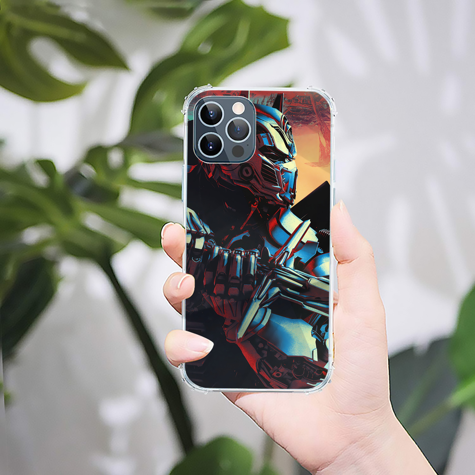 （画像用） Transformers トランスフォーマー 【iPhone 12シリーズ対応】透明スマホケース（クリアソフトケース）